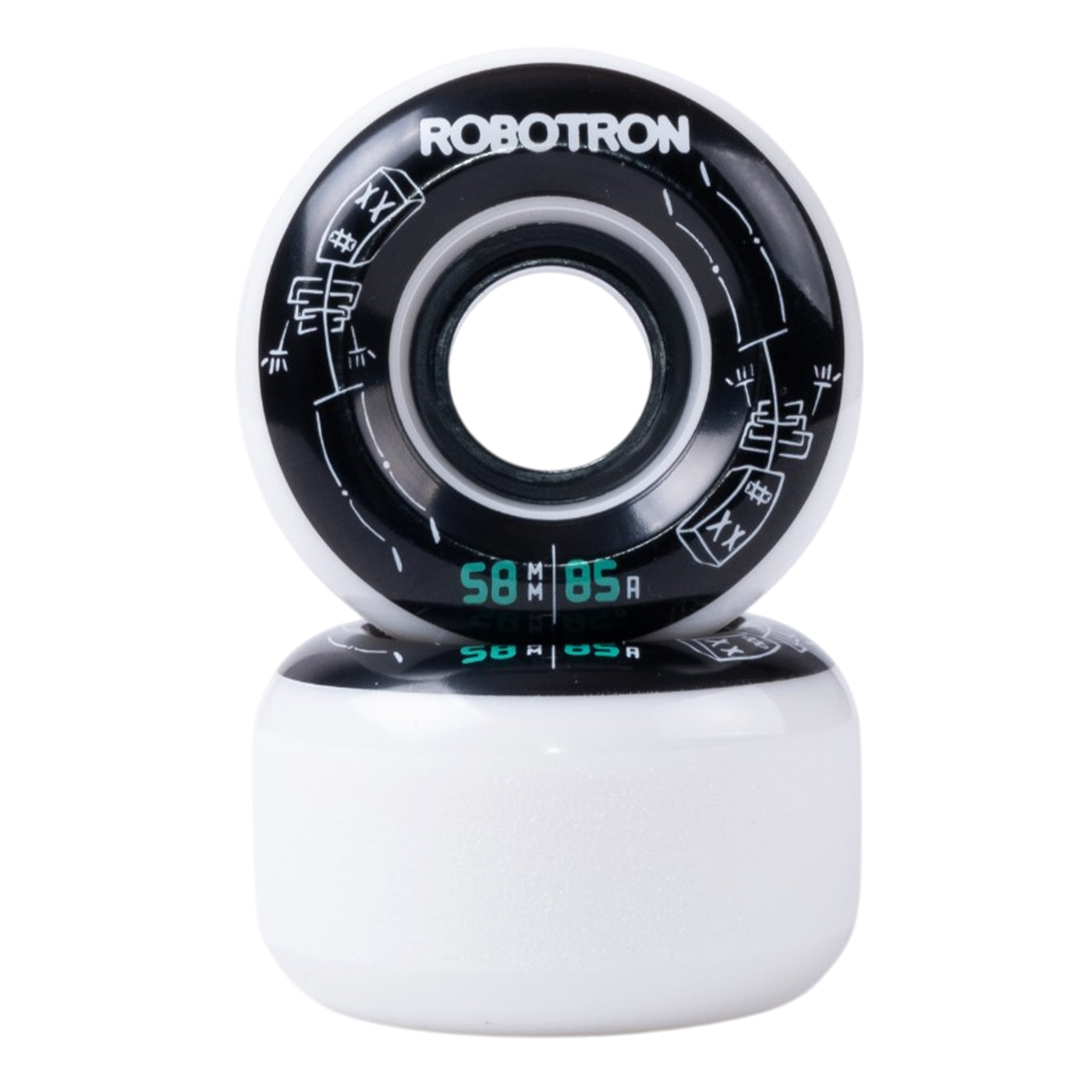 Robotron "Skeletron" Cruiser Wheels white  85A 58mm