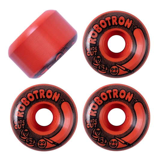 Robotron Wide Cut Full Dipped wheels in dark orange