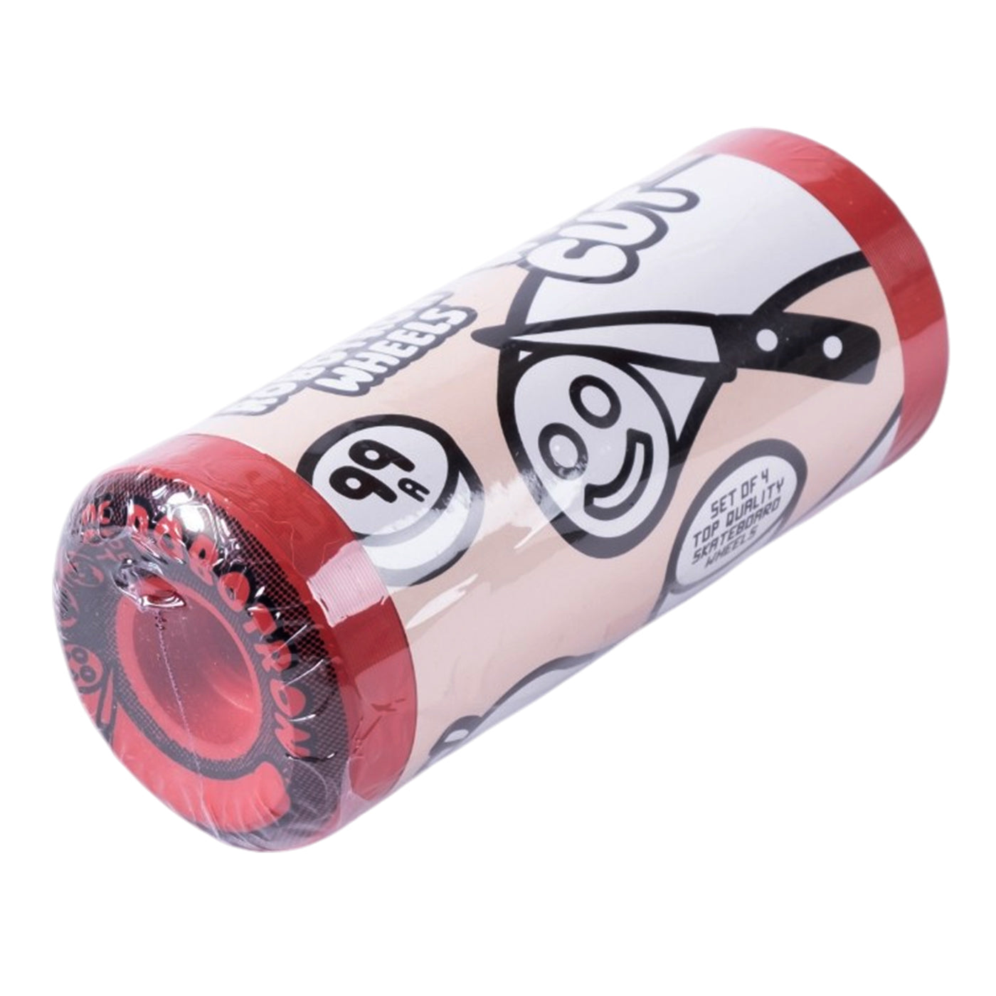 Robotron Wide Cut Full Dipped wheels in red