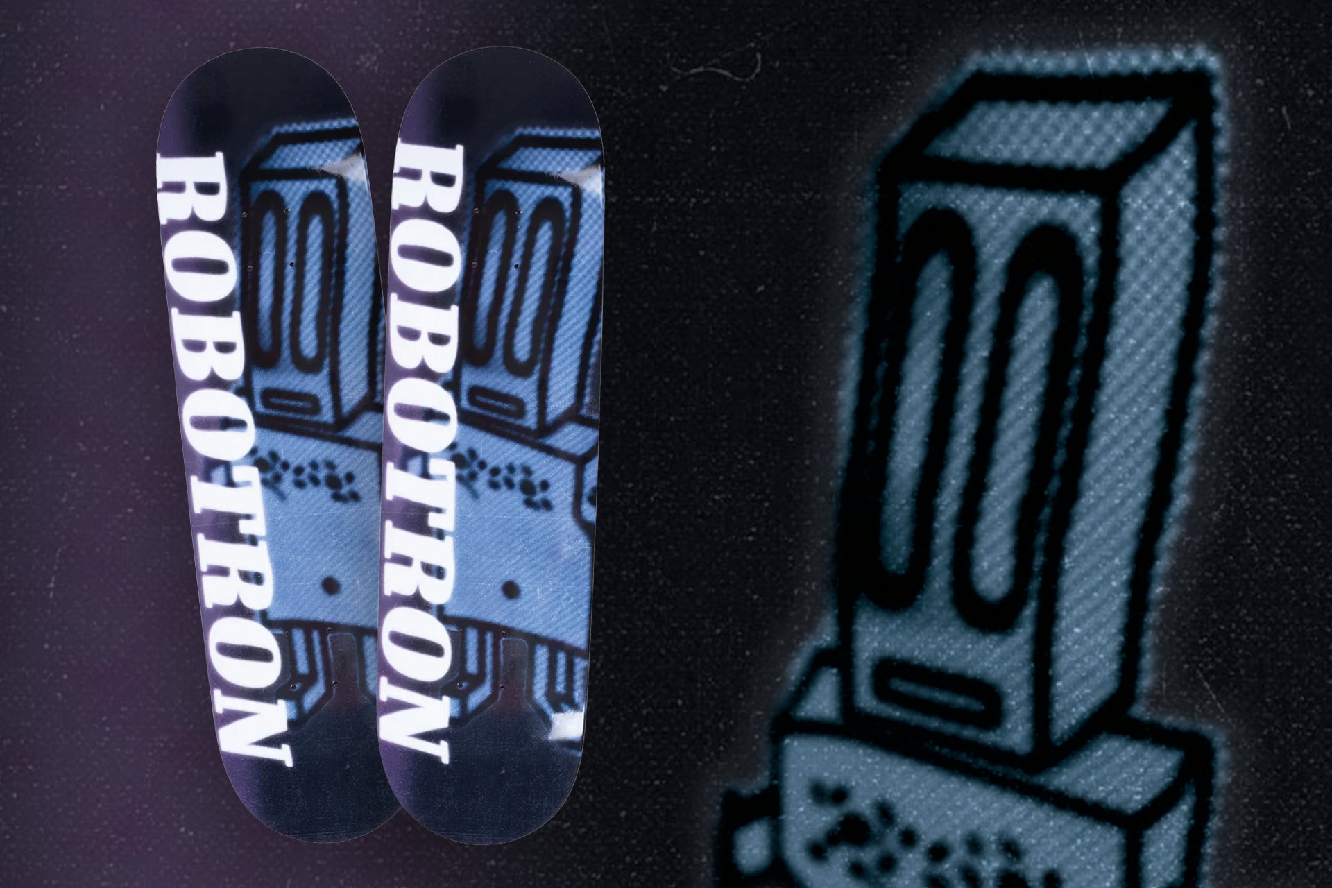 Robotron Skateboard Blurry Robo Skateboard