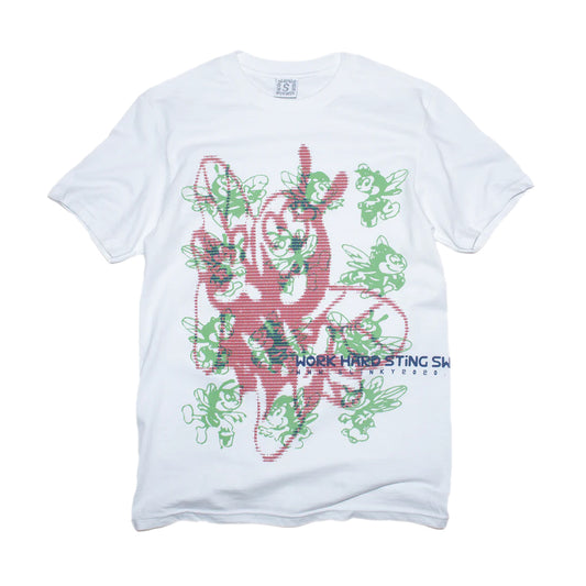 Slinky 2020 T-Shirt "Work Hard Sting Sweet" white