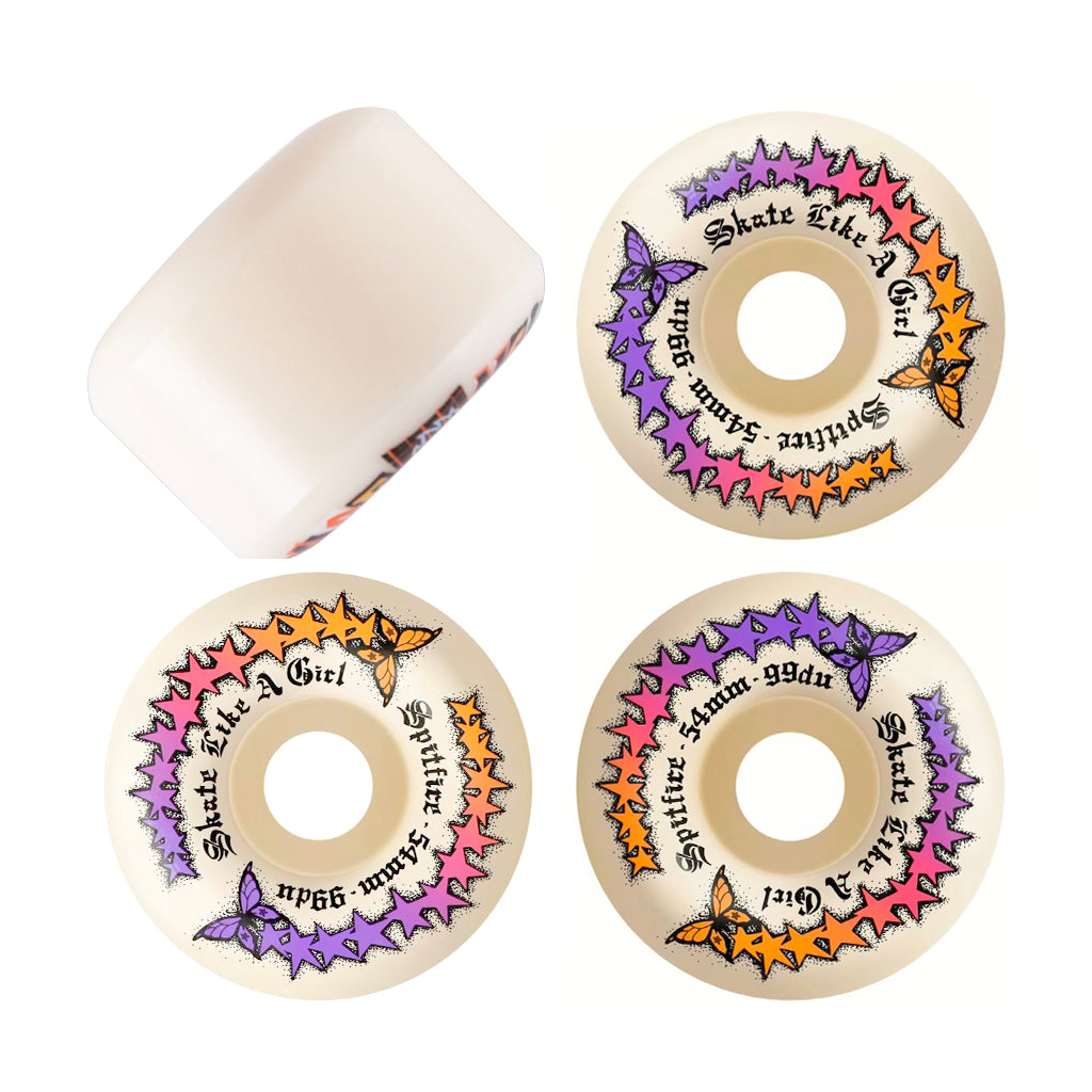 Spitfire Formula 4 "Skate Like A Girl" Radial Full Wheels