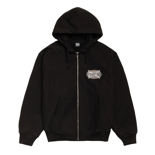 Stüssy Zip Hood "Champion Oval" black