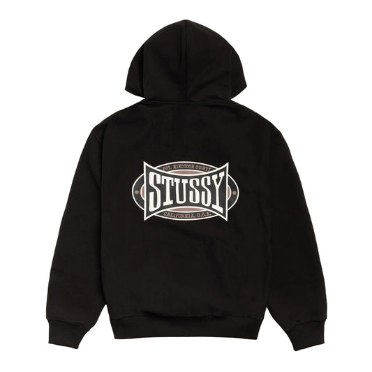 Stüssy Zip Hood "Champion Oval" black