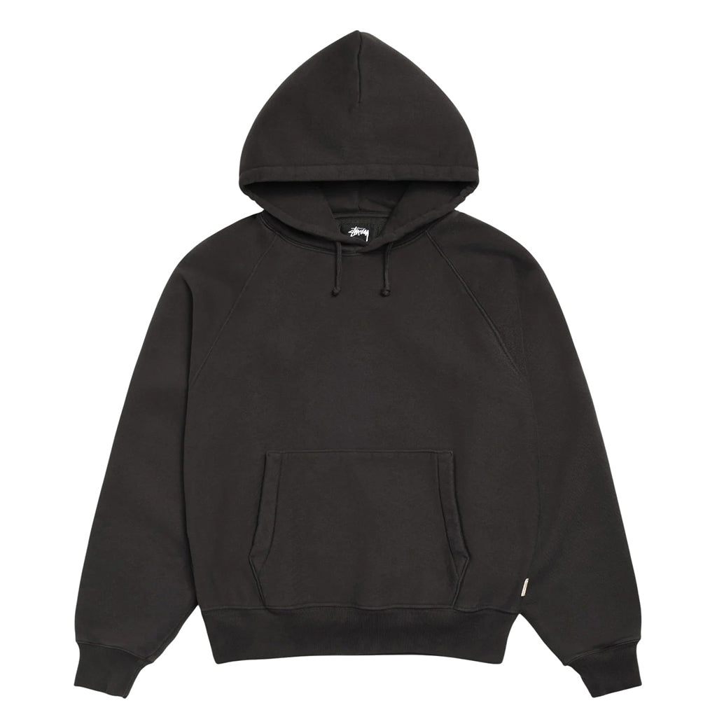 Stüssy Hoodie "Fleece Raglan" washed black
