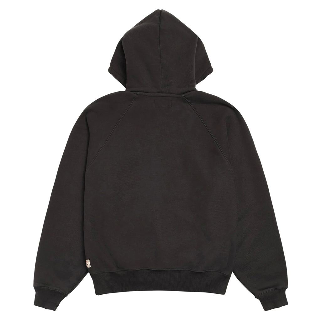Stüssy Hoodie "Fleece Raglan" washed black