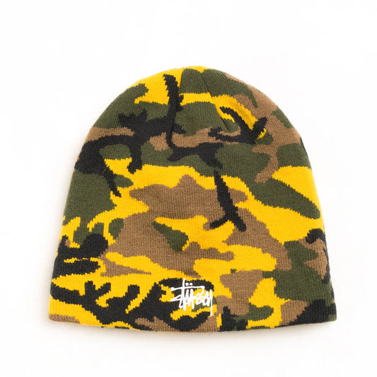 Stüssy Beanie "Basic Jacquard Skullcap" yellow camo