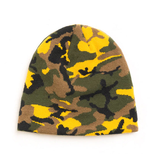 Stüssy Beanie "Basic Jacquard Skullcap" yellow camo