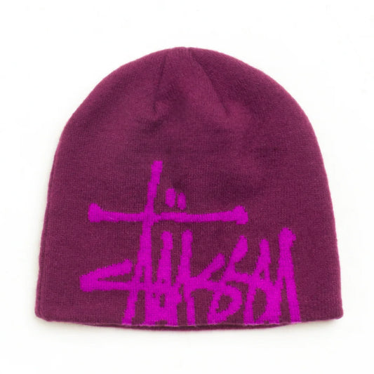 Stüssy Beanie "Brushed Out Basic Skullcap" plum