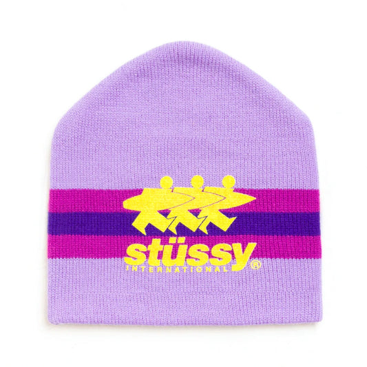 Stüssy Beanie "Stripe Ski" purple