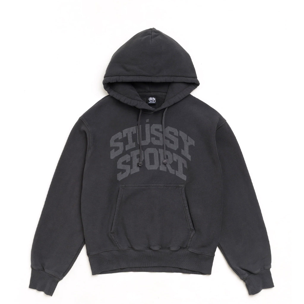 Stüssy Hoodie "Block Sport Garment Dyed" faded black