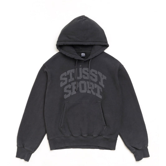 Stüssy Hoodie "Block Sport Garment Dyed" faded black