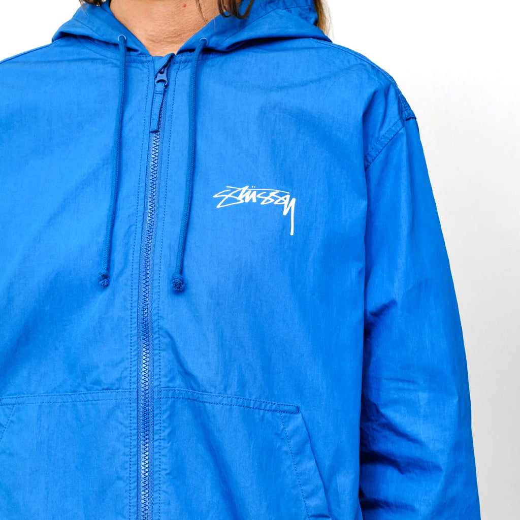 Stüssy Jacket "Beach Shell Cotton Wax" blue
