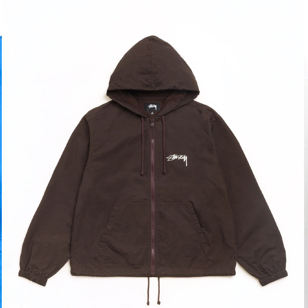 Stüssy Jacket "Beach Shell Cotton Wax" brown
