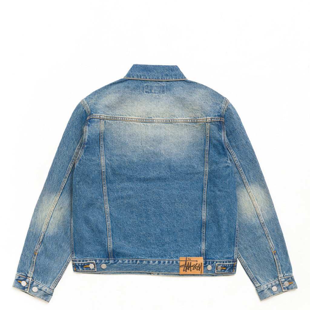 Stüssy Jacket "Trucker Denim" dark wash indigo