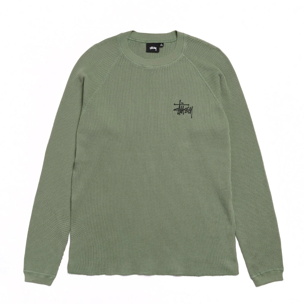 Stüssy Longsleeve "Thermal Raglan Basic Stock" sage