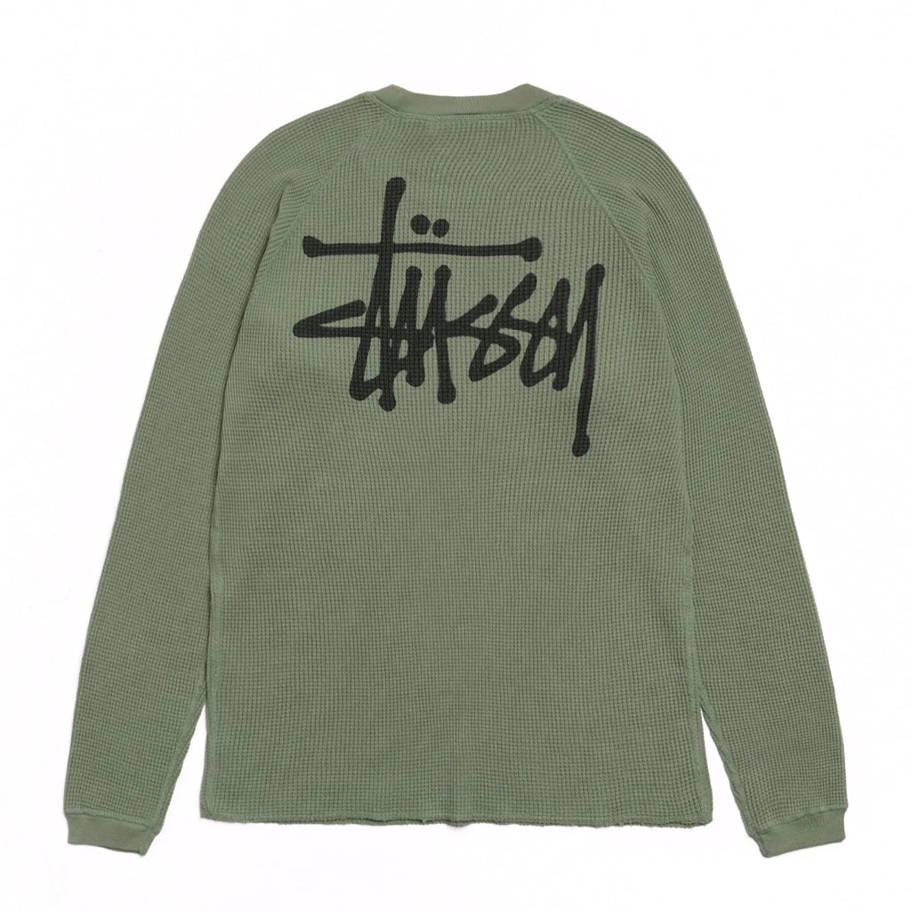 Stüssy Longsleeve "Thermal Raglan Basic Stock" sage