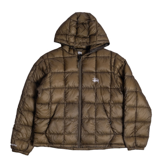 Stüssy Jacket "Midweight Hooded Puffer" olive