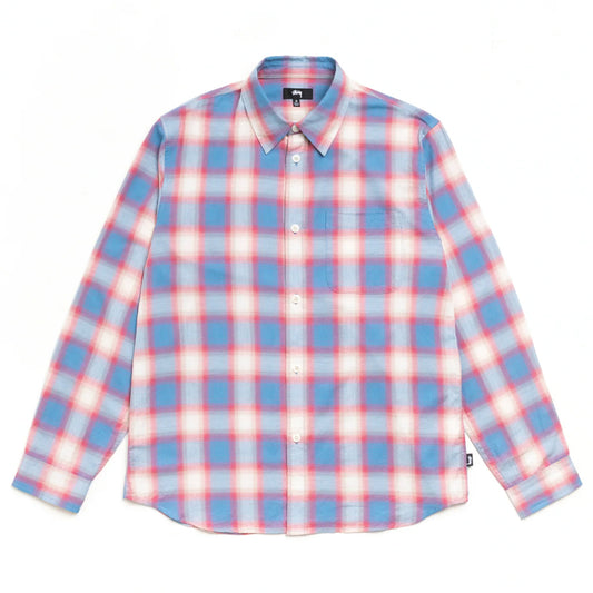 Stüssy - Shirt - Beach Ombre Plaid - blue