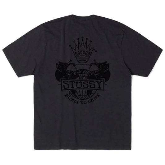 Stüssy - T-Shirt - Built To Last Pig. Dyed - faded black