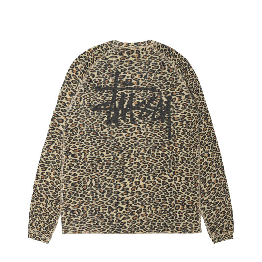 Stüssy Longsleeve "Thermal Raglan Basic Stock" leopard