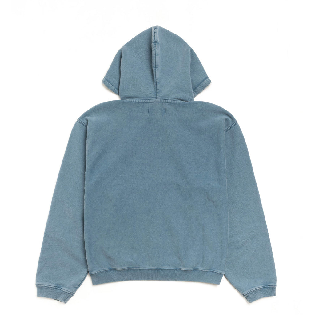 Stüssy Zip Hoodie "Faded Graphic" washed navy