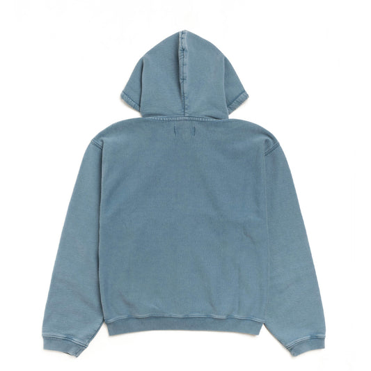Stüssy Zip Hoodie "Faded Graphic" washed navy