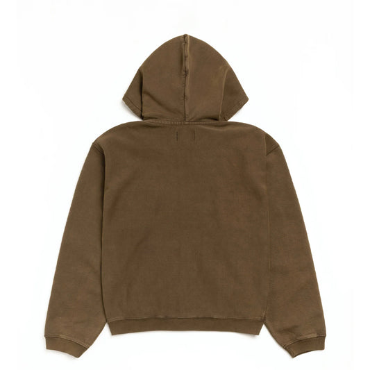 Stüssy Zip Hoodie "Faded Graphic" olive