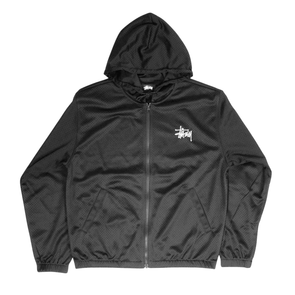 Stüssy Zip Hoodie "Athletic Mesh" black