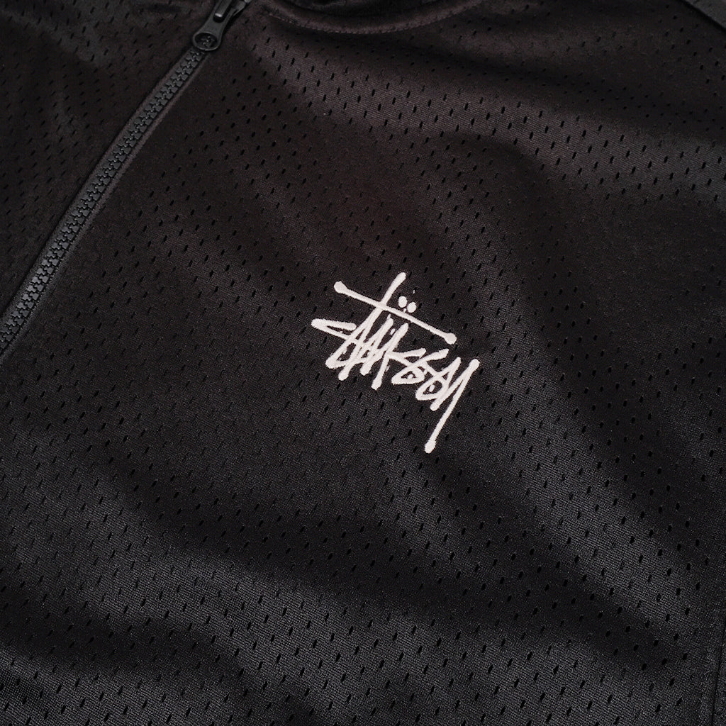 Stüssy Zip Hoodie "Athletic Mesh" black