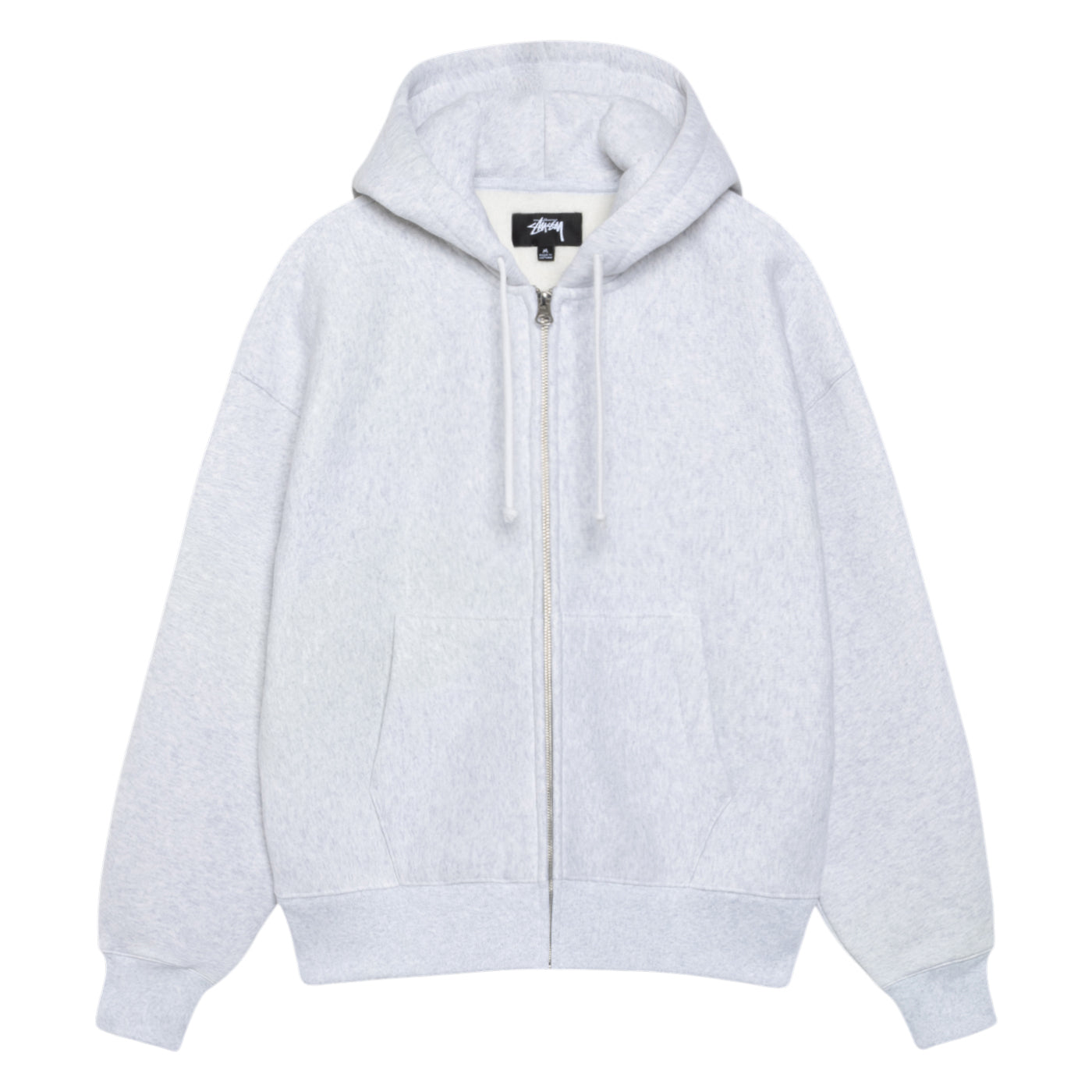 Stüssy Zip Hood "Basic Diamond" ash heather