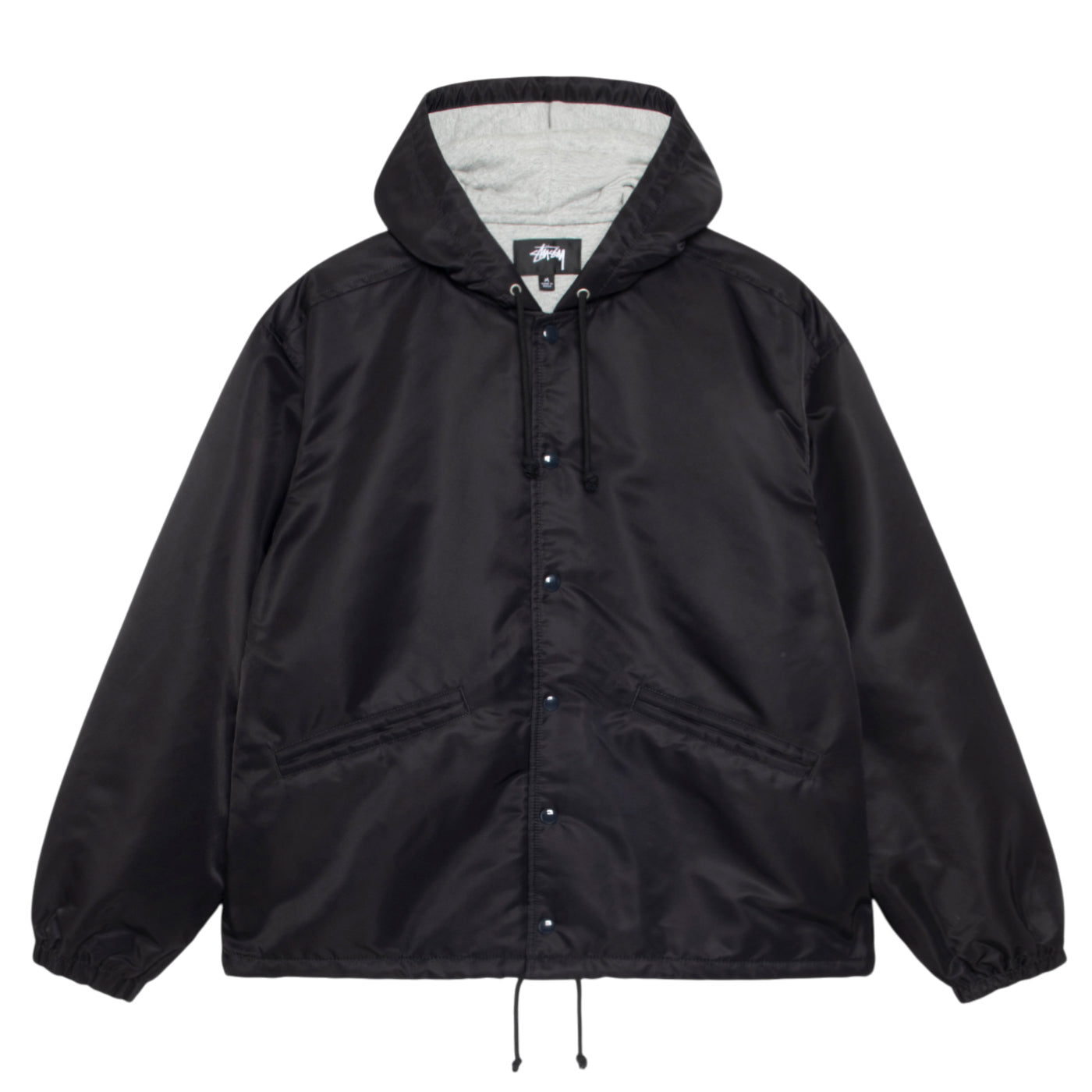 Stüssy Jacket "Coaches Hooded" black