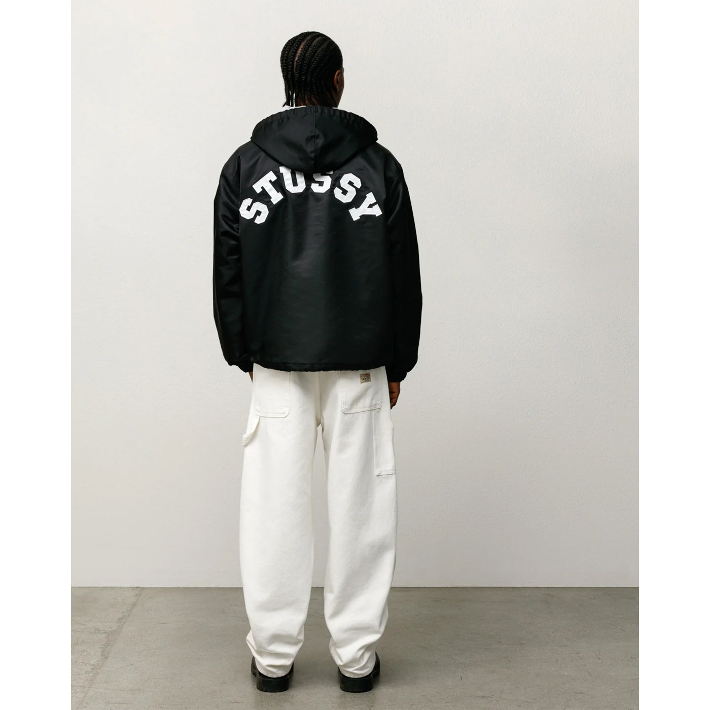 Stüssy Jacket "Coaches Hooded" black