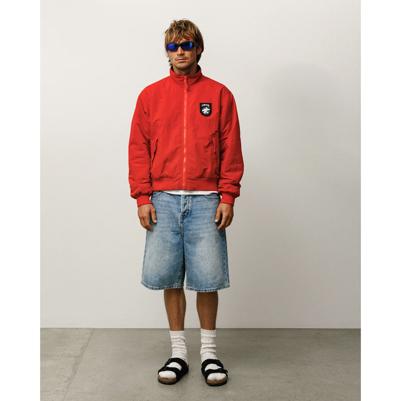 Stüssy Jacket "Polar Fleece Lined" red