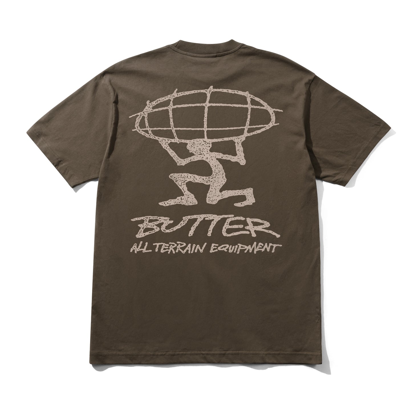 Butter Goods T-Shirt "Terrain" brown