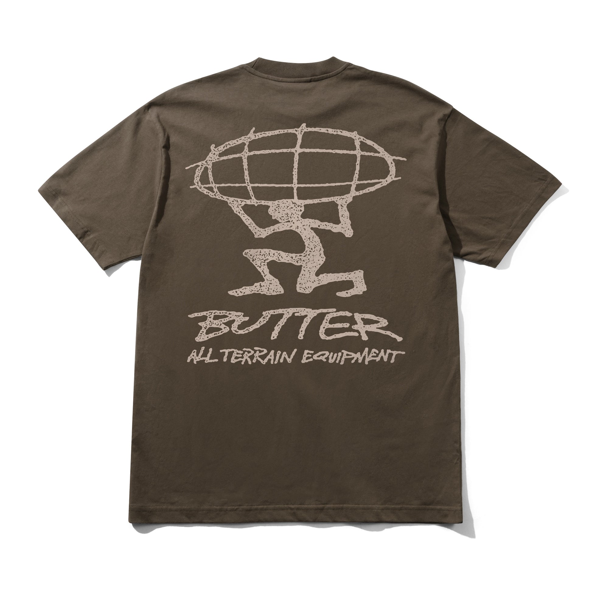 Butter Goods T-Shirt "Terrain" brown