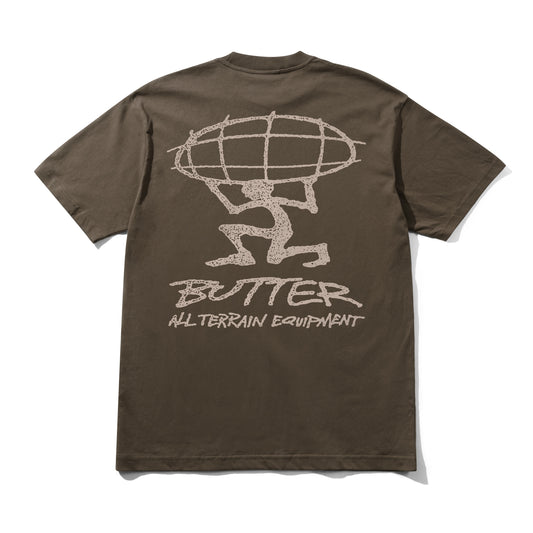 Butter Goods T-Shirt "Terrain" brown