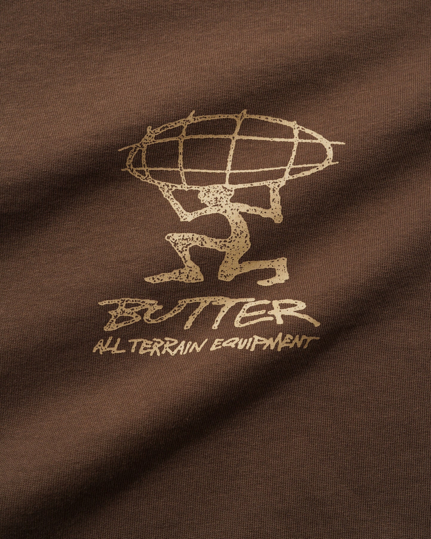 Butter Goods - T-Shirt - Terrain Tee - brown