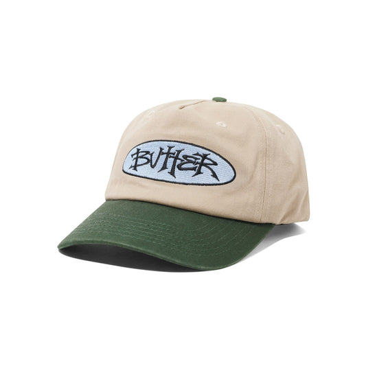 Butter Goods Cap "Tide 5 Panel" washed tan/seaweed