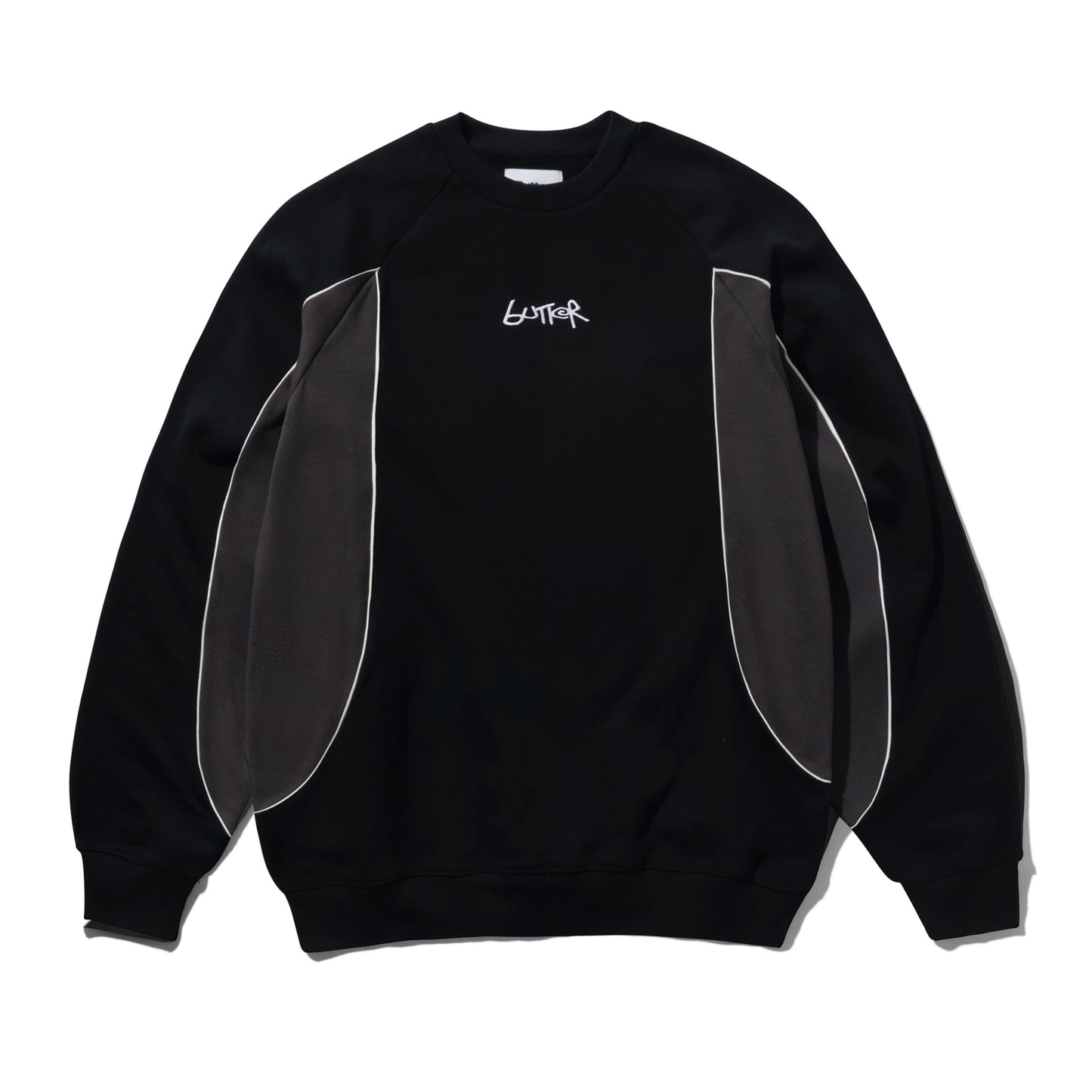Butter Goods Crewneck "Tread" black/charcoal