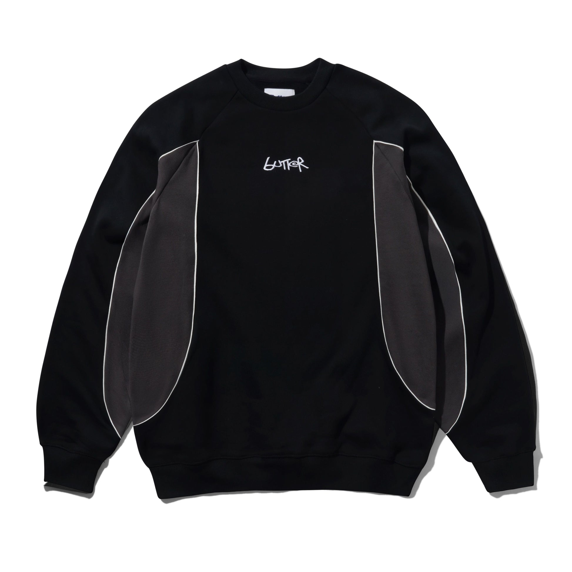 Butter Goods Crewneck "Tread" black/charcoal