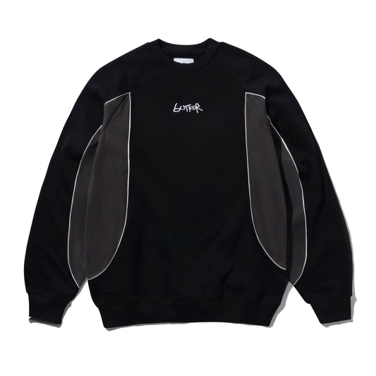 Butter Goods Crewneck "Tread" black/charcoal