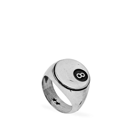 TwoJeys - Ring - 8 Ball - silver