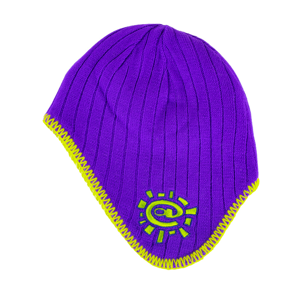 Always - ADWYSD - beanie - reversible ear flap - purple/green