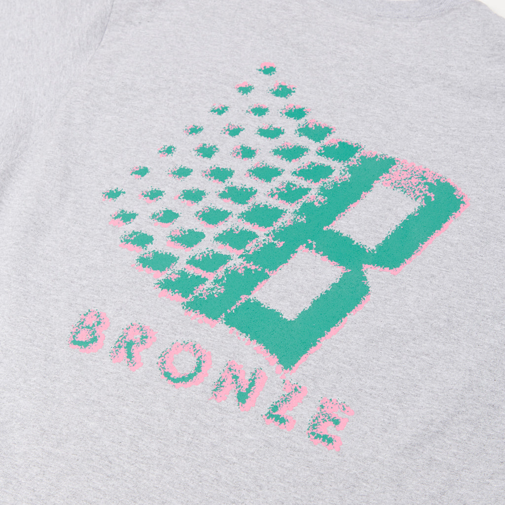 Bronze 56K - T-Shirt - B Logo - heather grey