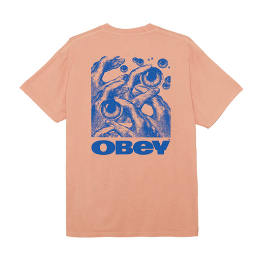 Obey - T-Shirt - Eyes In My Head - pigment sunset coral