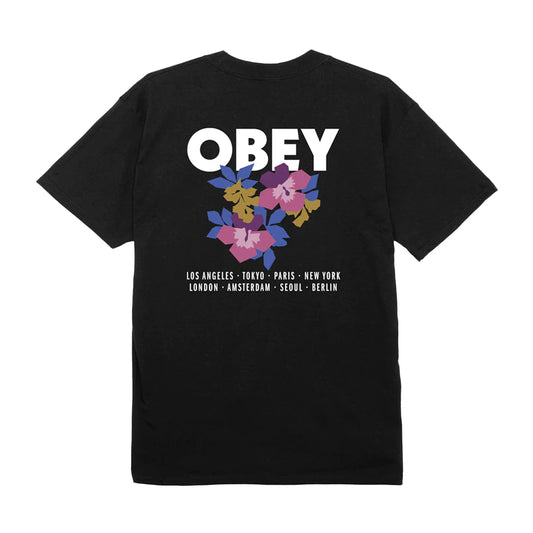 Obey - T-Shirt - Floral Garden - black