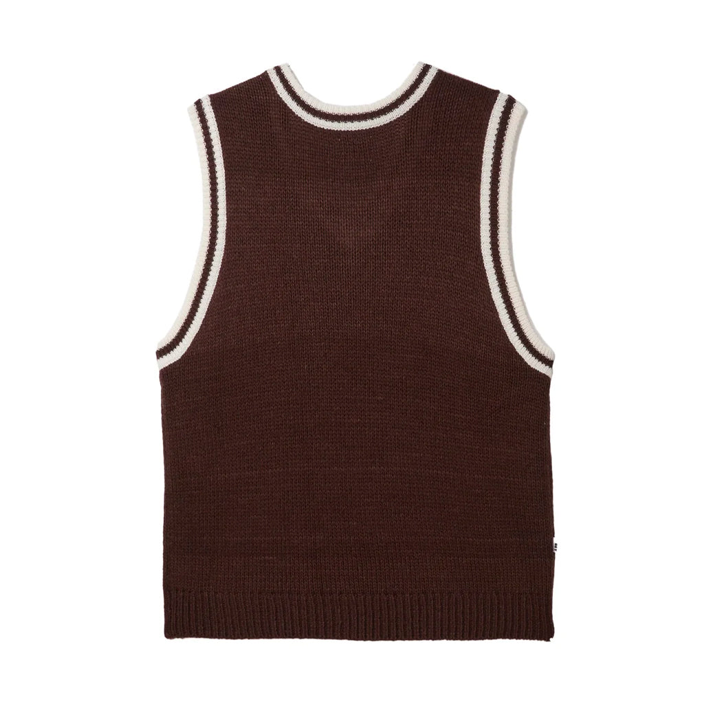 Obey - Vest - Alden Sweater - java brown