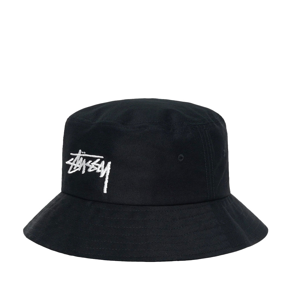 Stussy Bucket Hat Big Stock black