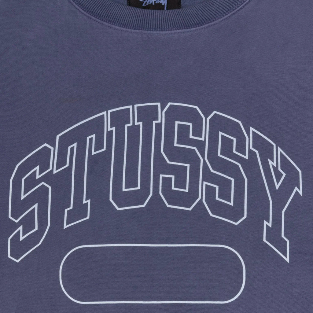 Stüssy - Crewneck - Varsity Oversized - washed blue